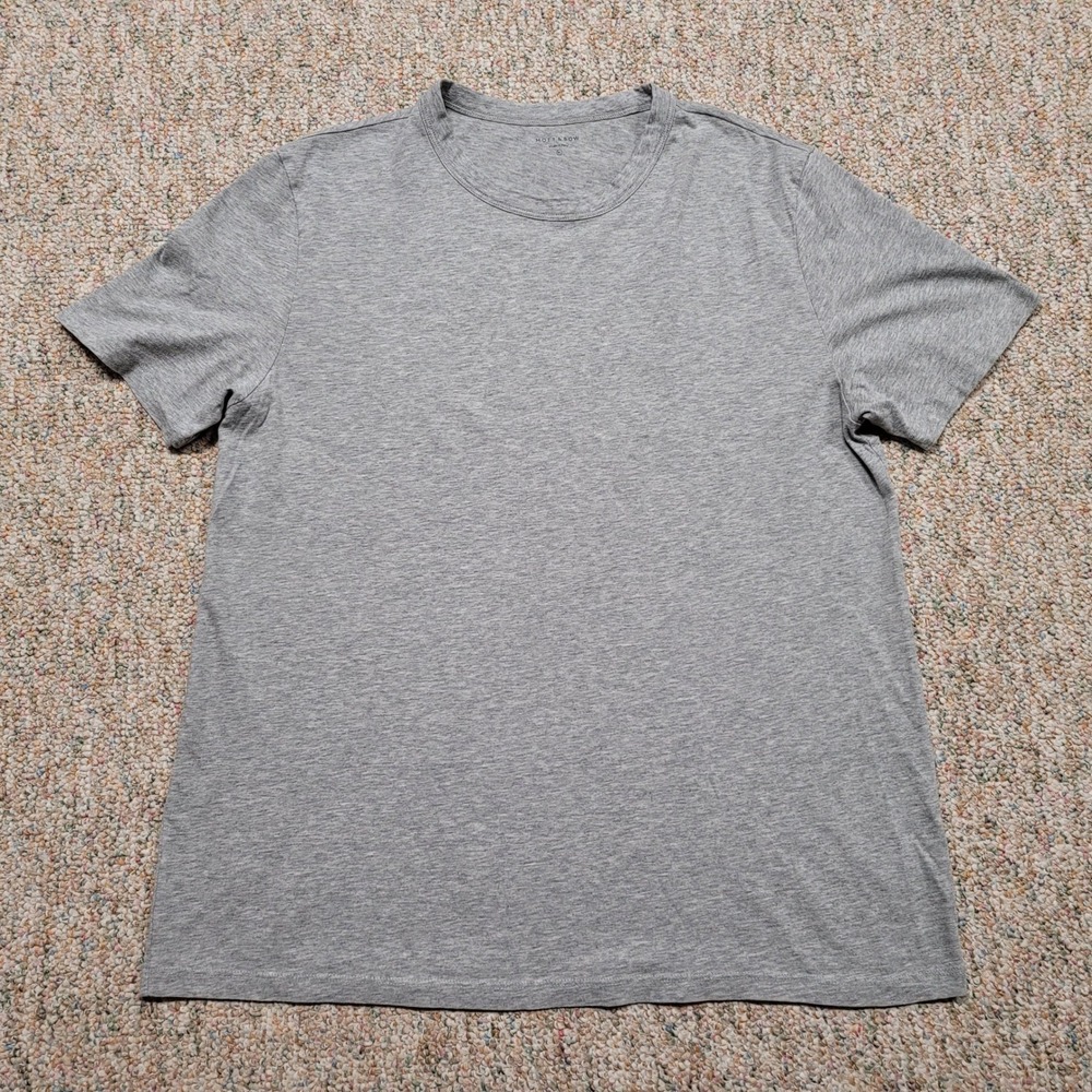 Mott & Bow Driggs Shirt Mens XL Gray‎ Classic Crew Neck Short Sleeve Cotton